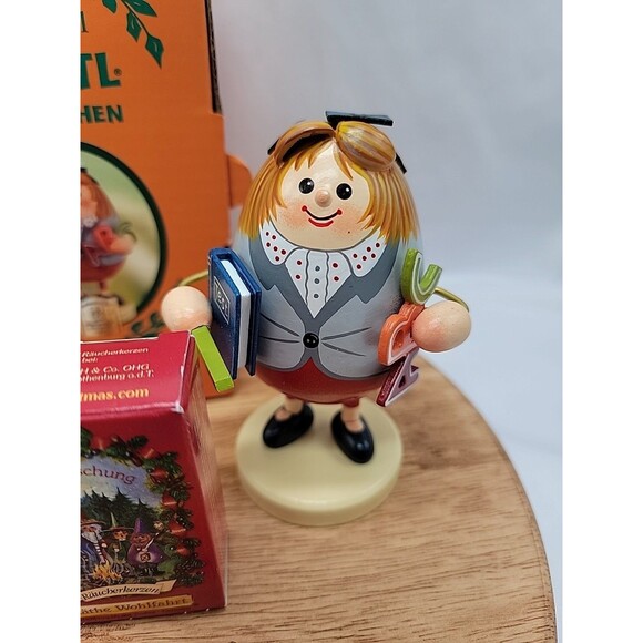 New In Box Orignial DUFTL Mannchen Incense Smoker, Teacher - Kathe Wohlfahrt - Picture 2 of 10